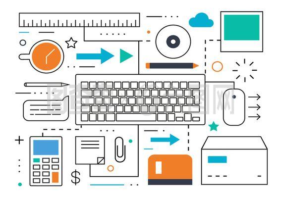 免費(fèi)平行營(yíng)銷矢量插畫